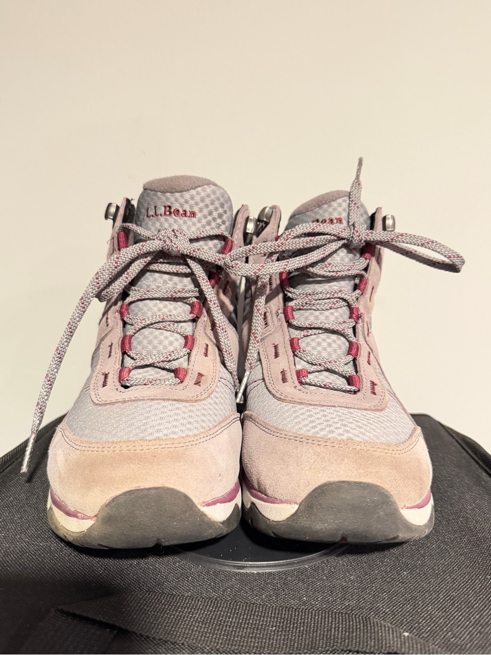 Pre-owned Women's Gray Suede Mesh Lace-Up Snow Sneaker 5 Boot, Size 7.5 - Picture 13 of 16